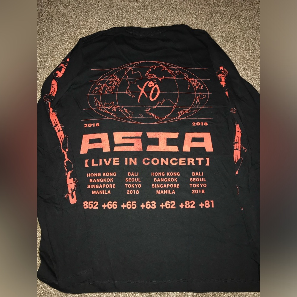 The Weeknd Asia Tour Longsleeve